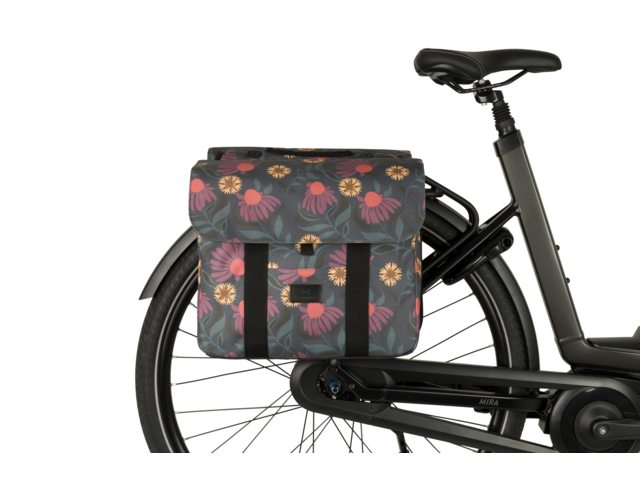 FASTRIDER  NYLA DUBBELE FIETSTAS TREND LOLA FLOWER