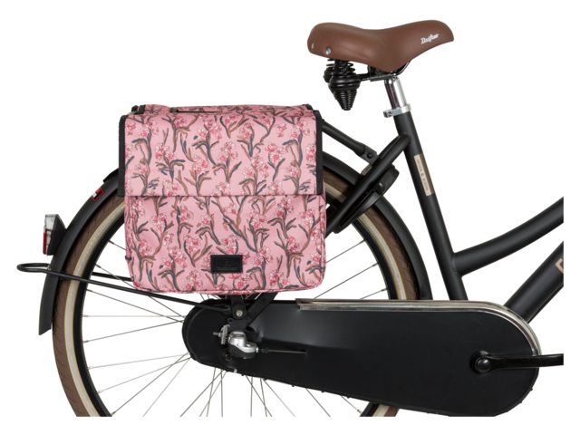 FASTRIDER NYLA DUBBELE FIETSTAS TREND  KIDS FLOURISH/ROZE