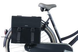 Dubbele fietstas Basil Urban Load 48-53 liter - zwart reflective