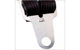 Snelbinder Bibia asbinder rubber met vaste asklem - zwart