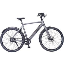 Bikkel Centro E-Bike Heren 59cm 1V Belt Disc 504Wh - Grijs