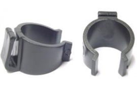 Jasbeschermerklemmen Hesling 20 mm - zwart (2 stuks)