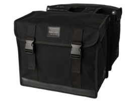 FASTRIDER DUBBELE TAS CANVAS  ZWART 56 LITER
