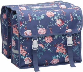 New Looxs Fiori Elle Blue Dubbele Fietstas - 30 Liter - Blauw