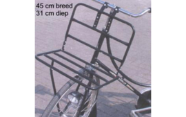 Voordrager Transport Breed-model 26/28" 45*30cm Glans-zwart