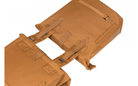 Dubbele fietstas Basil City - 28-32 liter - camel bruin