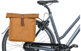 Dubbele fietstas Basil City - 28-32 liter - camel bruin