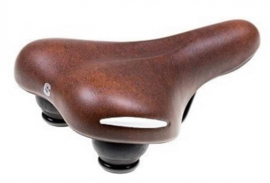 Selle Comfort zadel Ride. Bruin met witte bumpers, zonder strop