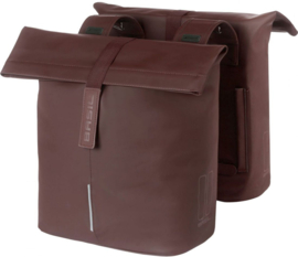 Dubbele fietstas Basil City - 28-32 liter - roest - bruin