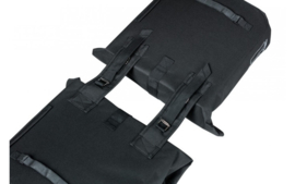 Dubbele fietstas Basil City - 28-32 liter - zwart