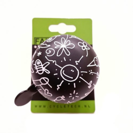 Ding Dong Bel 60 mm zwart