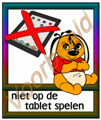 Niet op de tablet spelen - SP