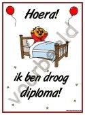 Droog in bed - Diploma