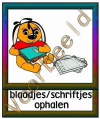 Blaadjes / schriftjes ophalen - TK