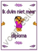 Ik duim niet meer diploma (m)  - Diploma