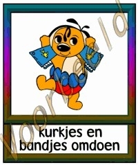 Kurkjes en bandjes omdoen