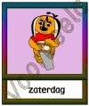 Zaterdag kleur Roze (0 stippen)