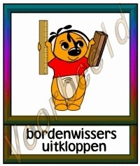 Bordenwisser uitkloppen  - KLAS