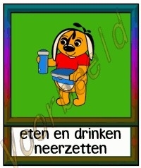 Eten en drinken neerzetten 3  - KLAS