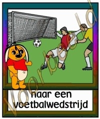 Naar een voetbalwedstrijd