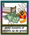 Geen kussens of dekens op de grond - GEBR