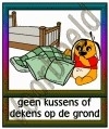 Geen kussens of dekens op de grond - GEBR