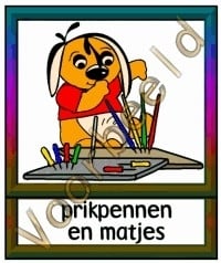 Prikpennen en matjes - WERKMAT