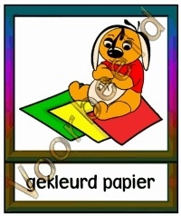 Gekleurd papier - WERKMAT