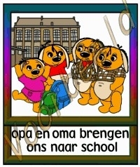 Opa  en oma brengen ons naar school - SCH