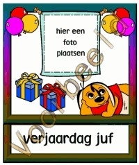 Verjaardag juf 1