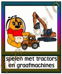 Spelen met tractors en graafmachines - SP