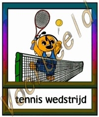 Tennis wedstrijd