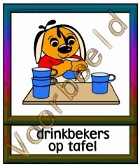 Drinkbeker op tafel - TK