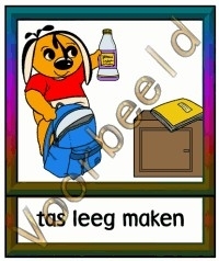 Tas leeg maken - TK