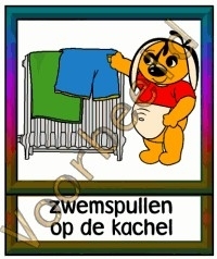 Zwemspullen op de kachel 1 - KL