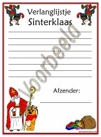 Verlanglijstje - Sinterklaas 3