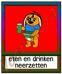 Eten en drinken neerzetten 5  - KLAS