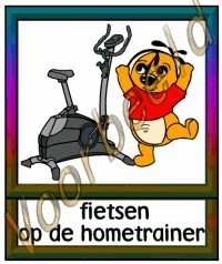 Fietsen op de hometrainer