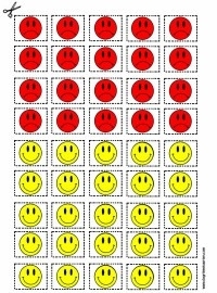 Uitknip blad - Smiley`s