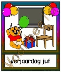 Verjaardag juf 2