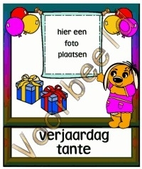 Verjaardag tante