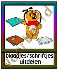 Blaadjes / schriftjes uitdelen - TK