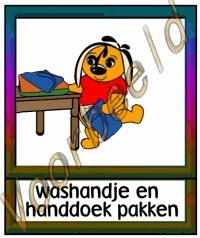 Washandje en handdoek pakken - VERZ