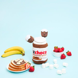 Hondenspeelgoed ZippyPaws Bungee Burrow – Chocolate Spread Jar