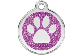 Red Dingo Penning Paw Print Glitter 7 kleuren