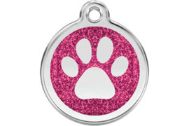 Red Dingo Penning Paw Print Glitter 7 kleuren