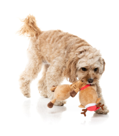 Kerst Hondenspeelgoed FuzzYard Domineck the Reindeer