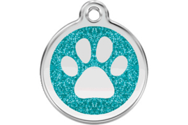 Red Dingo Penning Paw Print Glitter 7 kleuren