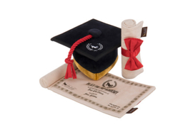P.L.A.Y. Pet  Grad cap & Diploma toy