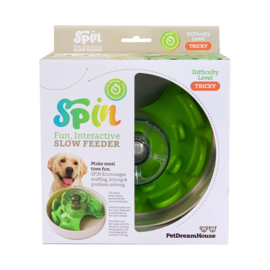 PetDreamHouse SPIN Interactive Feeder UFO Maze Green